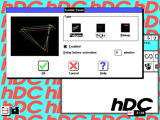 hDC Windows Manager - Screen Saver